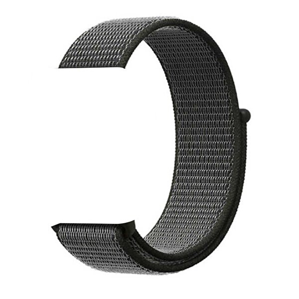Gpack Apple Watch 40MM Kılıf Kumaş Cırtcırt Velcro Siyah Kordon