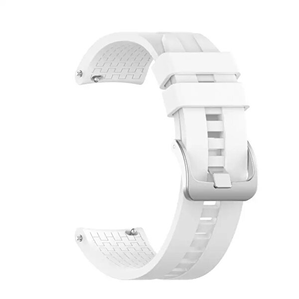 Gpack Huawei Watch GT 2E 46 MM KRD 23 Silikon Kancalı Beyaz Kordon