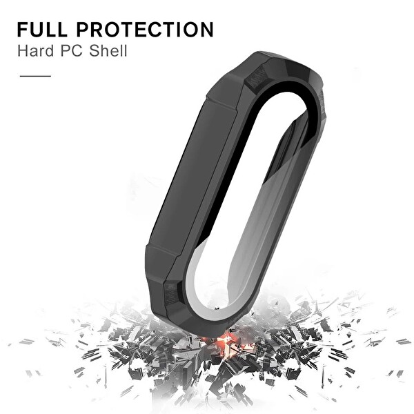 Teleplus Xiaomi Mi Band 7 Tam Kapatan Darbe Korumalı Gard Gold Ekran Koruyucu