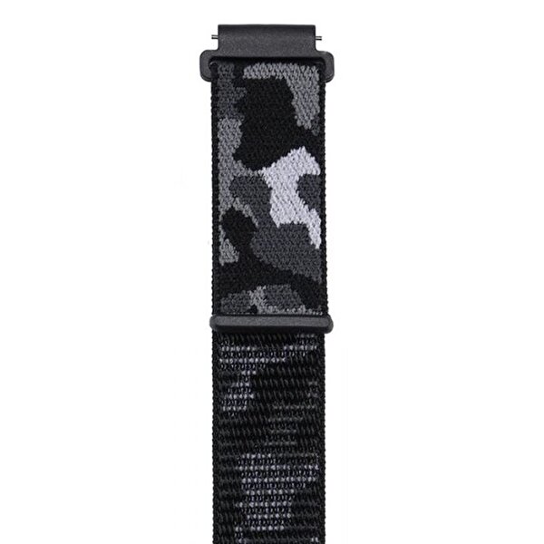 Gpack Samsung Galaxy Watch 5 40 MM Cırtcırt Asker Desenli Kumaş Ayarlanabilir Açık Pembe Kordon VZ10402