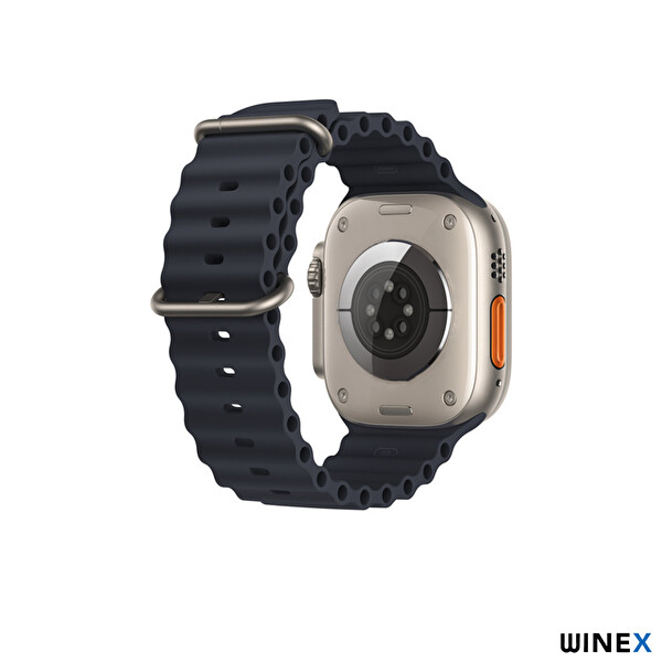 Winex Yeni Nesil Apple Uyumlu 42-44 MM Siyah Akıllı Saat Kordonu