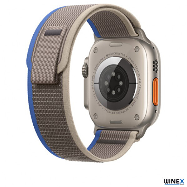 Winex 42-44MM Yeni Nesil Apple Uyumlu Hasır Gri Mavi Akıllı Saat Kordonu