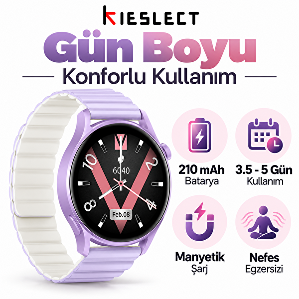 Kieslect Lady Lora 2 Mor Akıllı Saat
