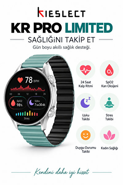 Kieslect KR Pro Limited Amoled Ekran Akıllı Saat
