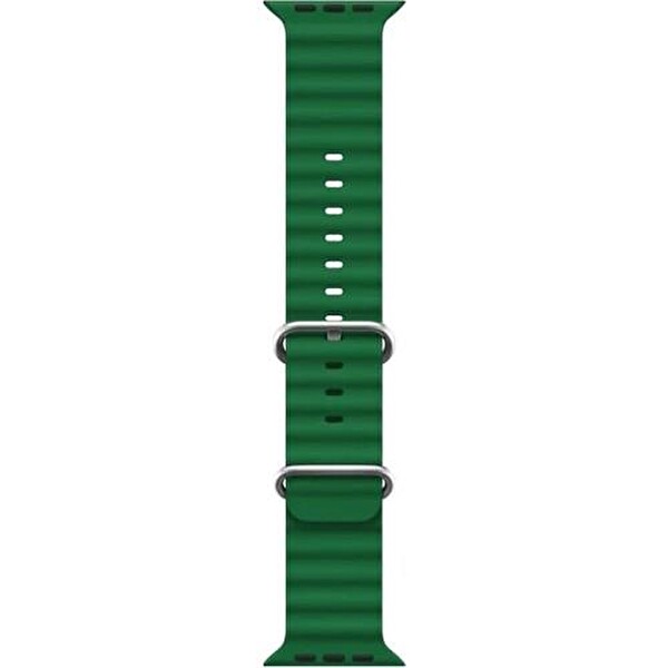 Cosmostech Apple Watch 42-44-45-49 MM 1-2-3-4-5-6-SE-7-8-Ultra Uyumlu Ocean Yeşil Kordon ve Kayış
