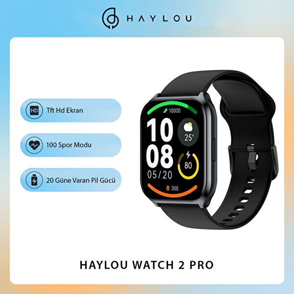 Haylou Watch 2 Pro 10 Güne Varan Pil Gücü 100 Spor Modu Lacivert Akıllı Saat