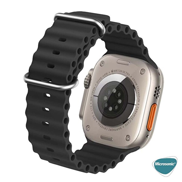 Microsonic Apple Watch Se 40mm Kordon Ocean Band Beyaz