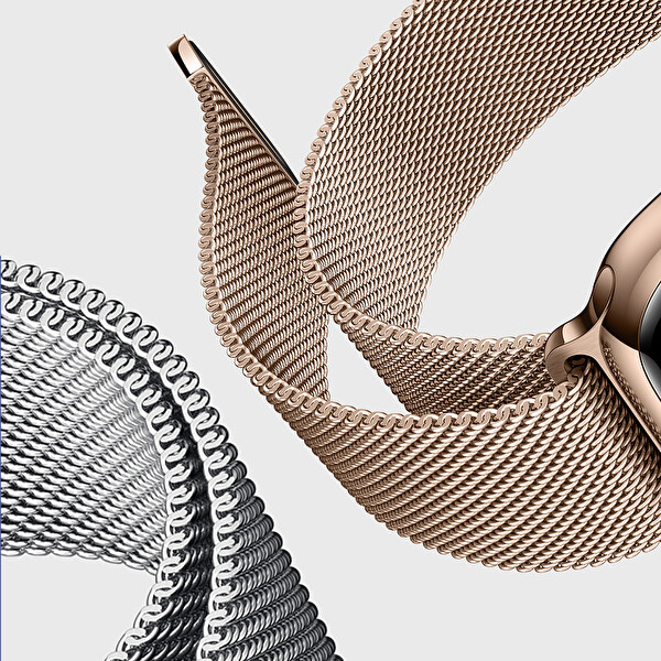 Microsonic Apple Watch Se 44mm Milanese Loop Kordon Gümüş