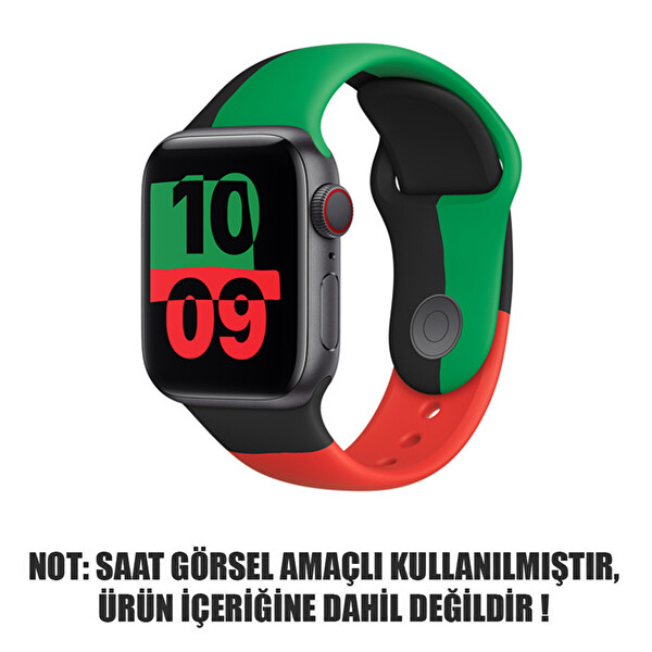 Microsonic Apple Watch Se 40mm Silikon Kordon Black Unity