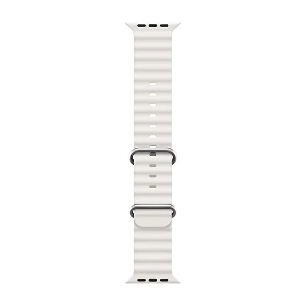 Microsonic Apple Watch Ultra Kordon Ocean Band Beyaz