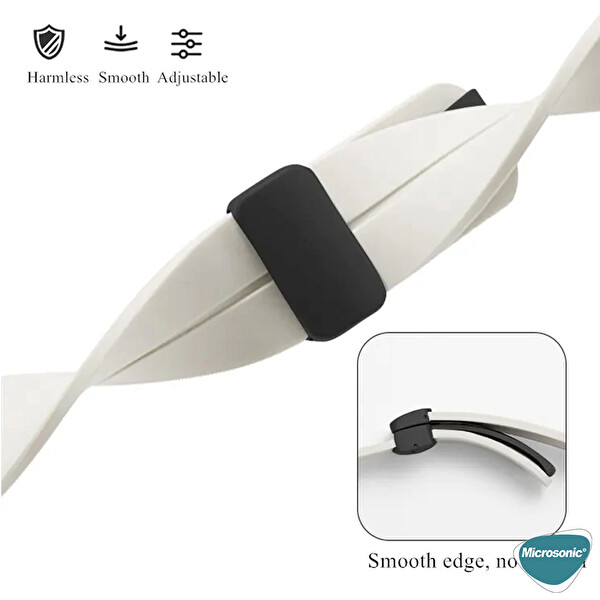 Microsonic Apple Watch Ultra Kordon Ribbon Line Beyaz