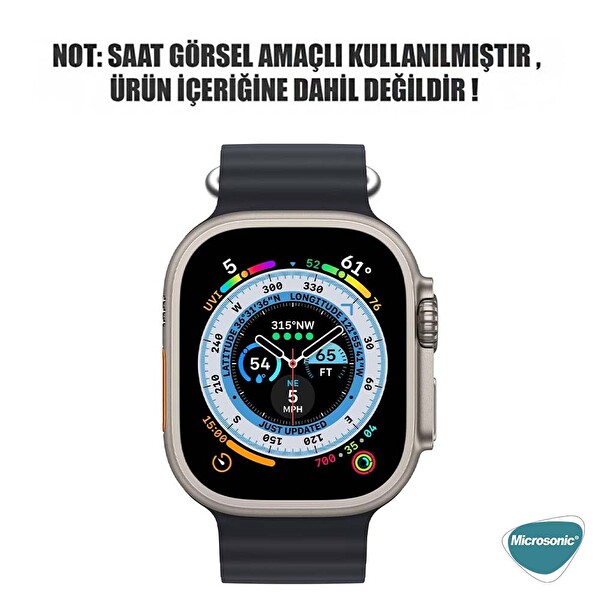 Microsonic Apple Watch Se 44mm Kordon Ocean Band Turuncu