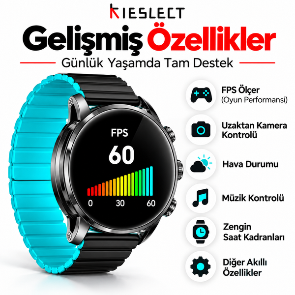 Kieslect Kr2 Siyah Akıllı Saat
