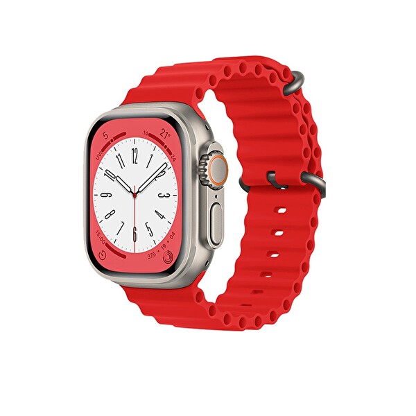 Winex Watch HK9 Ultra 2 Amoled Ekran Android iOS HarmonyOs Uyumlu Kırmızı Akıllı Saat