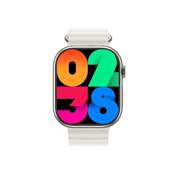 Winex Watch HK9 Ultra 2 Amoled Ekran Android iOS HarmonyOs Uyumlu Beyaz Akıllı Saat