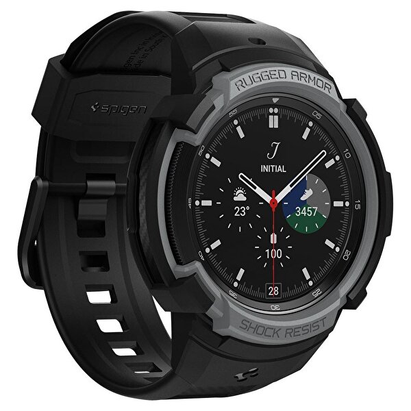 Spigen Spigen Samsung Galaxy Watch 4 Classic 46 MM Rugged Armor Pro Charcoal Kılıf