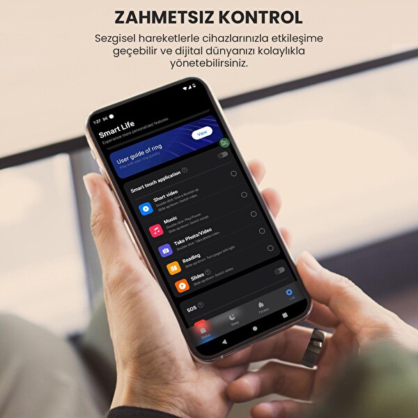 HiFuture Future Ring 57 MM Siyah Akıllı Yüzük