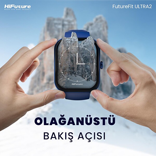 HiFuture FutureFit Ultra 2 Sesli Görüşme Özellikli 47MM Mavi Akıllı Saat
