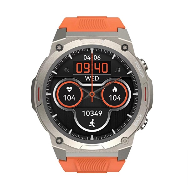 HiFuture FutureGo Mix2 36MM Amoled Ekran Sesli Arama Özellikli Turuncu Akıllı Saat