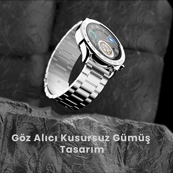 HiFuture FutureGo Pro 34MM IP68 Suya Dayanıklı Gri Akıllı Saat