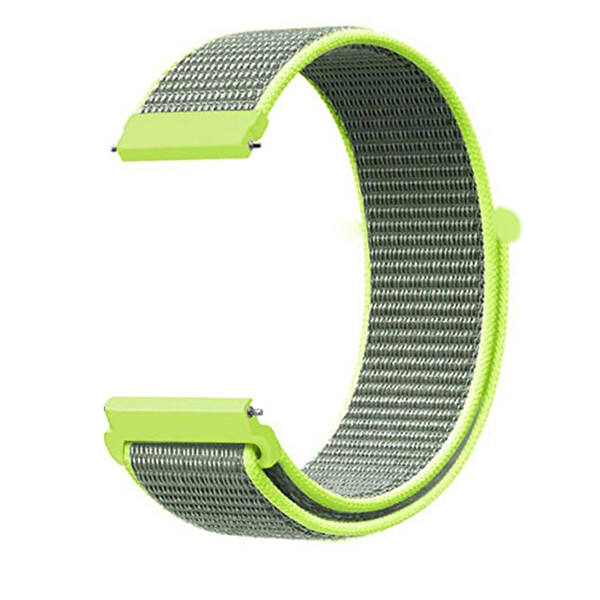 Gpack Amazfit Gts 4 Mini Kordon Cırtcırt Kumaş Ayarlanabilir Yeşil