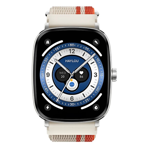 Haylou RS5 Sesli Görüşme Gümüş Akıllı Saat
