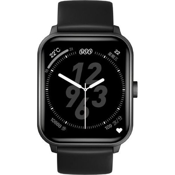 Qcy Gts Akıllı Saat 1.85HD Ekran Sesli Görüşme Siyah Akıllı Saat