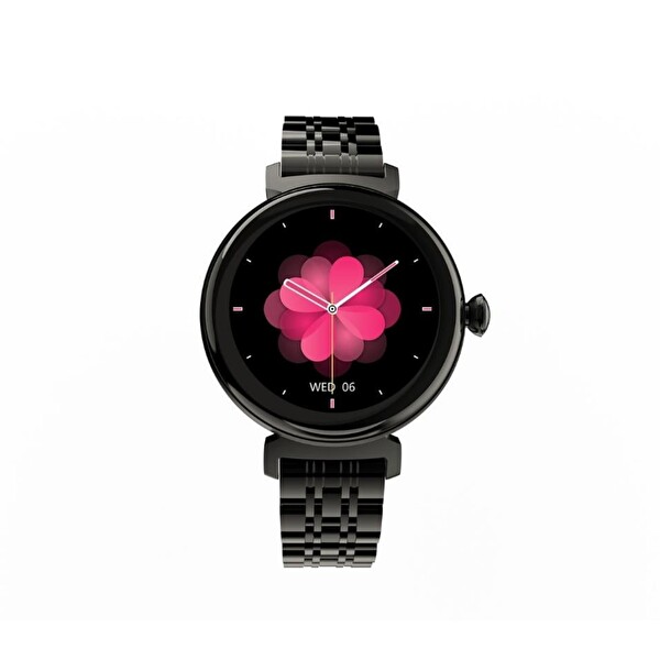 HiFuture Future Aura Bluetooth 5.2 27 MM Amoled Ekran Sesli Arama Özellikli Akıllı Saat Siyah