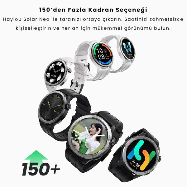 Haylou Solar Neo Akıllı Saat Sesli Görüşme Gümüş Akıllı Saat