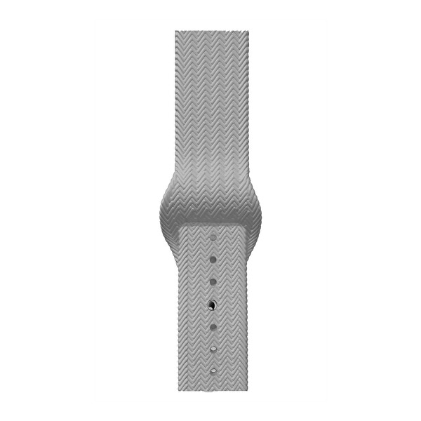 ScHitec 42-49 MM Yeni Nesil Apple Uyumlu Akıllı Saat Kordonu Silikon Gri