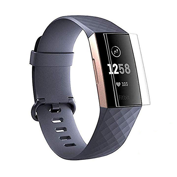 Winex Fitbit Charge 4 Ön Darbe Emici Ekran Koruyucu Nano Cam (4 Adet)