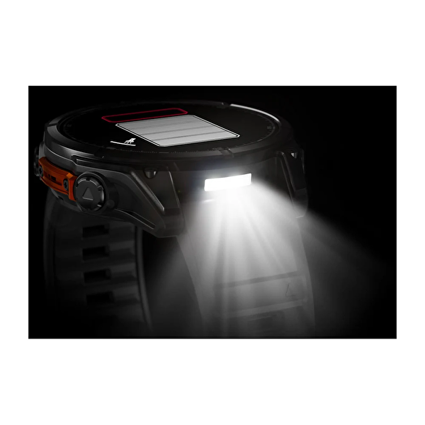 Garmin Fenix 8 47 MM Amoled Slate Gri Siyah Silikon Kayışlı Akıllı Saat