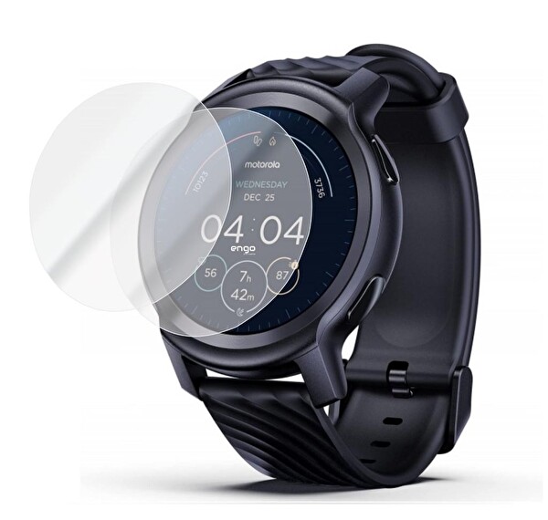 Engo Motorola Moto Watch 100 Ekran Koruyucu TPU Film - 2 Adet