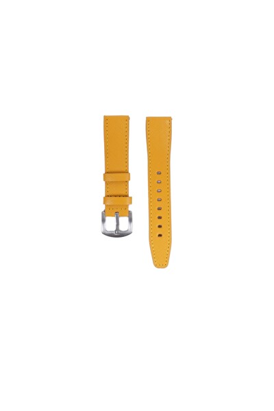 Fro LW38-43 20 MM Hakiki Deri Safiano Silver Toka Sarı Kordon