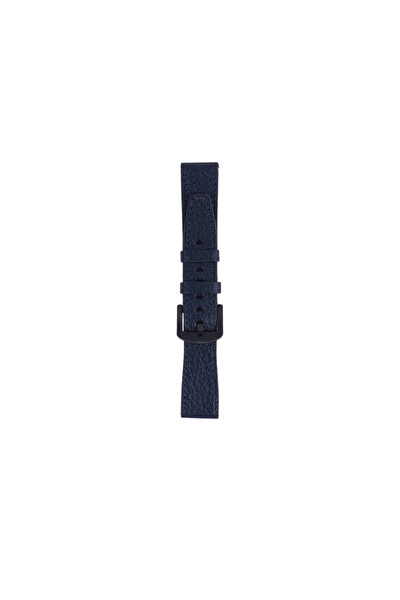 Fro LW38-43 20 MM Hakiki Deri Floter Siyah Toka Lacivert Kordon