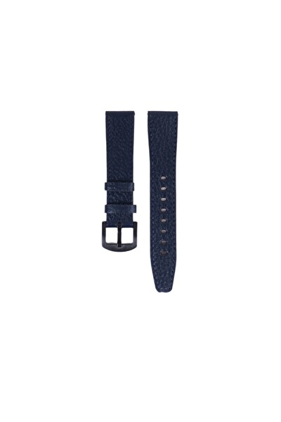 Fro LW38-43 20 MM Hakiki Deri Floter Siyah Toka Lacivert Kordon