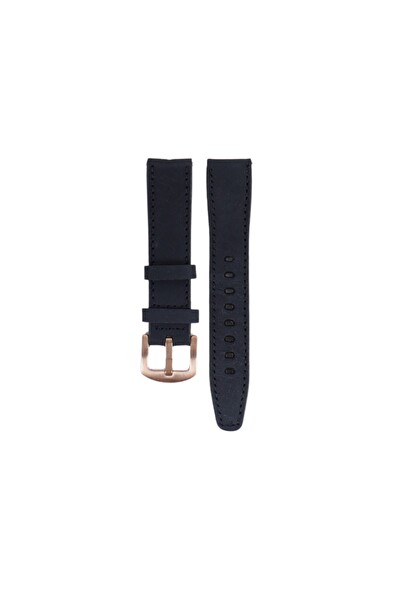 Fro LW38-43 20 MM Hakiki Deri Düz Gold Toka Siyah Kordon