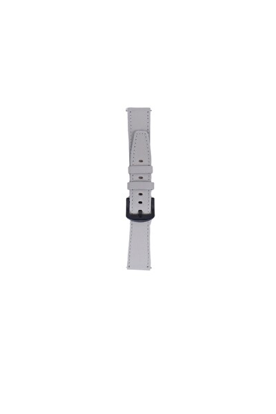 Fro LW38-43 20 MM Hakiki Deri Floter Beyaz Kordon Silver Toka