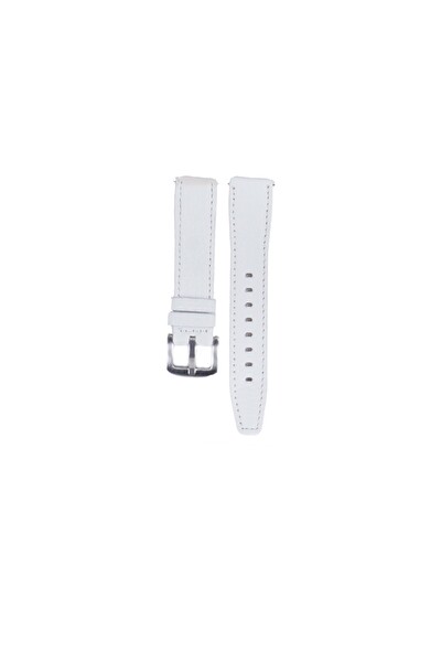 Fro LW38-43 20 MM Hakiki Deri Floter Beyaz Kordon Silver Toka