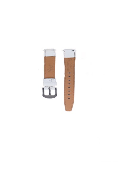 Fro LW38-43 20 MM Hakiki Deri Floter Beyaz Kordon Silver Toka