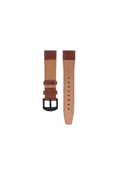 Fro LW38-43 20 MM Hakiki Deri Düz Taba Kordon Siyah Toka