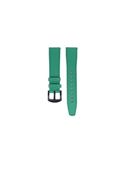 Fro LW38-43 20 MM Hakiki Deri Safiano Yeşil Kordon Siyah Toka
