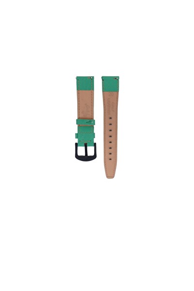 Fro LW38-43 20 MM Hakiki Deri Safiano Yeşil Kordon Siyah Toka