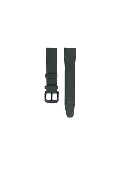 Fro LW38-43 20 MM Hakiki Deri Düz Haki Kordon Siyah Toka