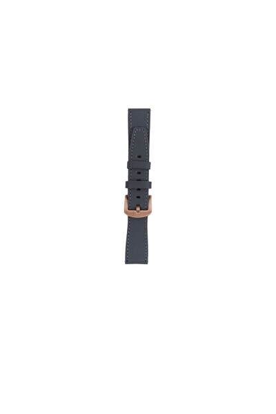 Fro LW38-43 20 MM Hakiki Deri Düz Gri Kordon Gold Toka