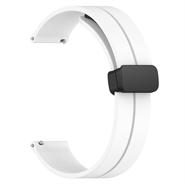 Microsonic Huawei Watch Gt4 46mm Kordon Ribbon Line Beyaz
