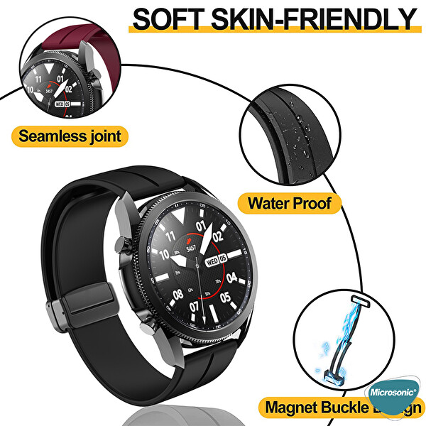Microsonic Huawei Watch Gt4 46mm Kordon Ribbon Line Beyaz