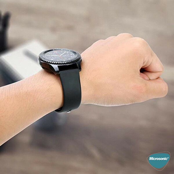 Microsonic Samsung Galaxy Watch FE Milanese Loop Kordon Siyah
