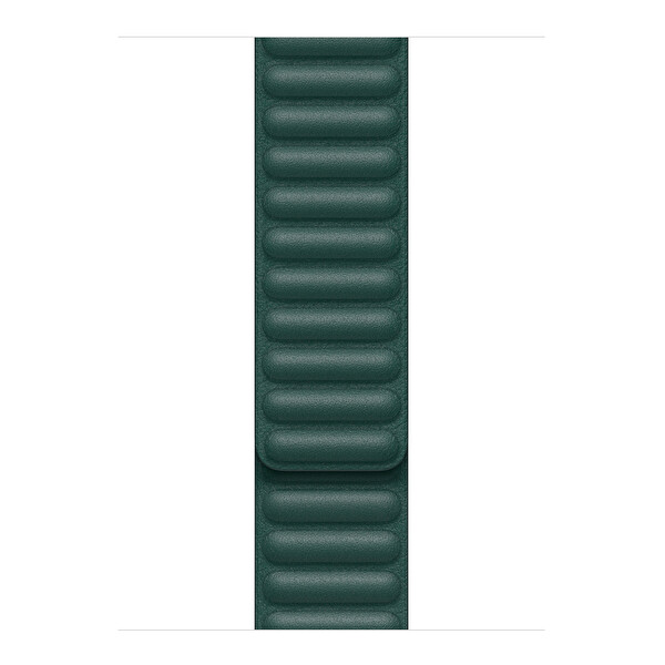 Microsonic Apple Watch Series 9 45mm Kordon Leather Link Band Koyu Yeşil