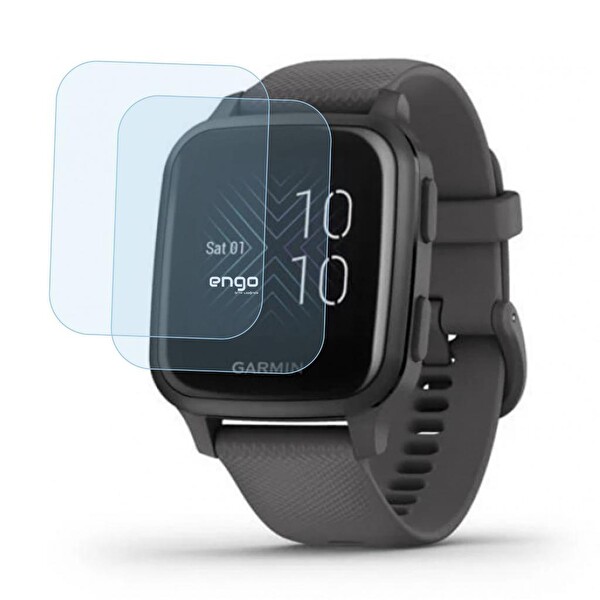 Engo Garmin Venu Sq Ekran Koruyucu Nano Şeffaf 9H Sertlik - 2 Adet